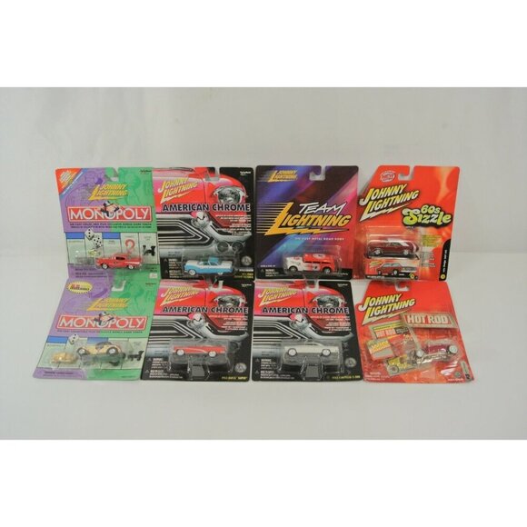Johnny Lightning Diecast Lot of 8 Monopoly Crown Victoria Dodge DART Buick Super - Picture 1 of 10